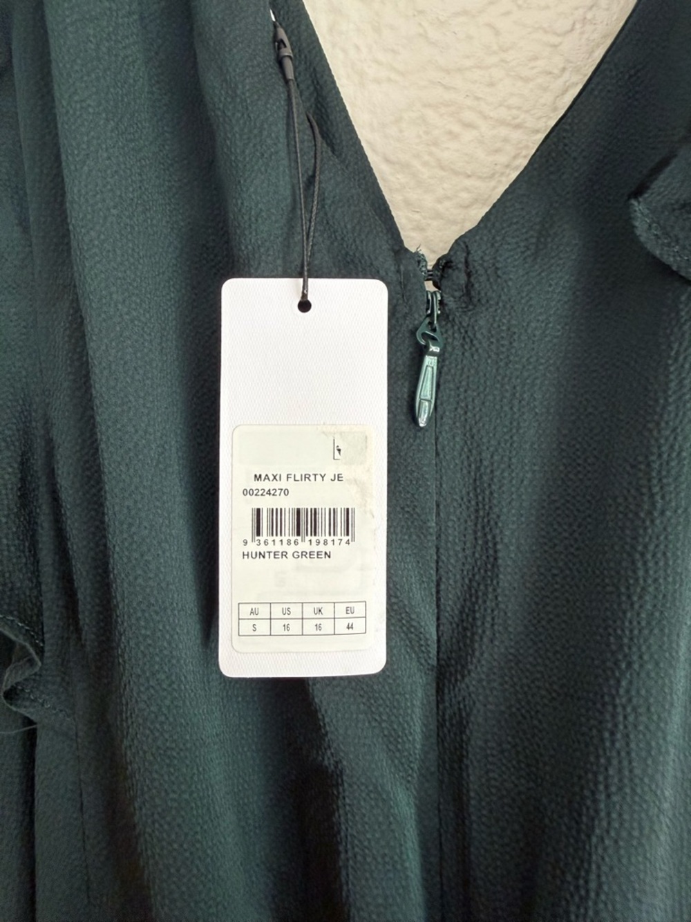 City Chic Plus Size Flirty Jen Maxi Dress green Ruffle Hem High Low - Picture 6 of 6
